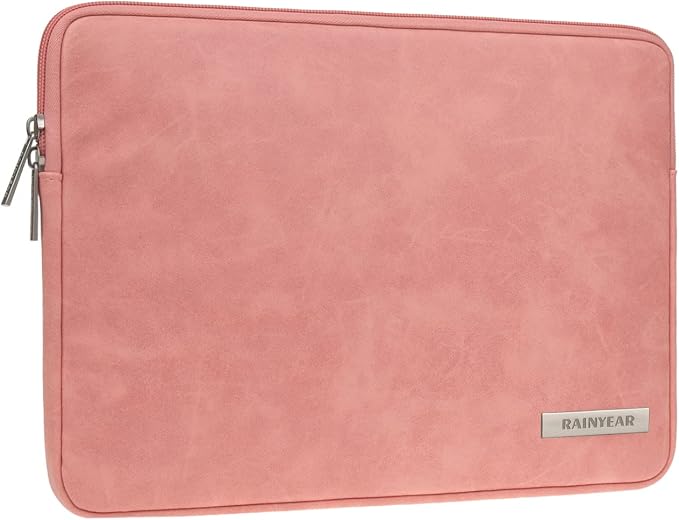 RAINYEAR 13 Inch Laptop Sleeve PU Suede Leather Case Water Resistant Cover by RAINYEARmakelifeeasier