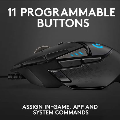 Logitech G502 HERO High Performance Wired Gaming Mouse, HERO 25K Sensor - Image 4