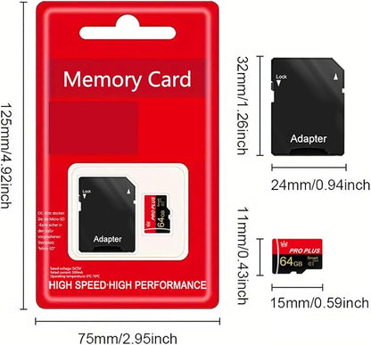 3 Pack Memory Card 64GB with Adapter, High Speed TF Card, UHS-I C10 A1 Memory - Image 7