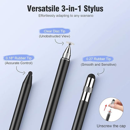 MEKO 3 in 1 Stylus Pens for Touch Screens, High Sensitivity & Precision - Image 2
