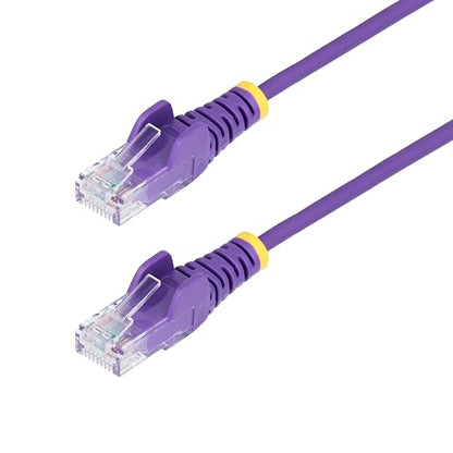 StarTech.com 6in Purple Slim CAT6 Ethernet Cable, Snagless RJ45, 28AWG Pure by StarTech