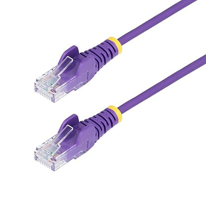 StarTech.com 7ft Purple Slim CAT6 Ethernet Cable, Snagless RJ45, 28AWG Pure by StarTech