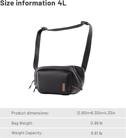 PGYTECH OneGo Solo V2 Camera Sling Bag, 4L Camera Chest Bag Crossbody Fanny Pack - Image 8