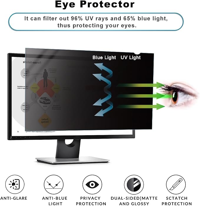23.8 inch Computer Privacy Screen Filter - Image 5