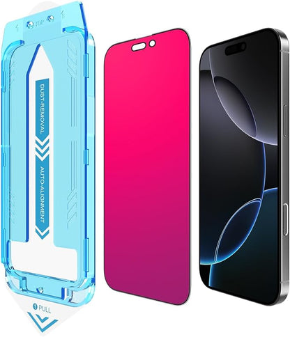 EGKimBa for iPhone 16 Plus Privacy Screen Protector, Gradient Color, Bubble Free by RainbowColorful