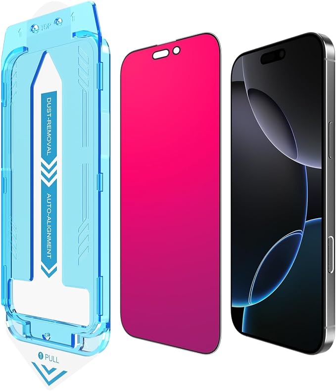 EGKimBa for iPhone 17 Pro Max Privacy Screen Protector, Gradient Color Tempered by RainbowColorful