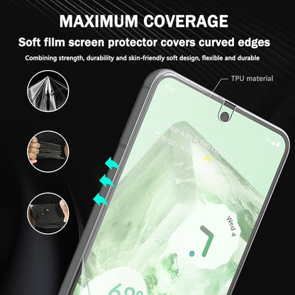3+2 Pack Screen Protector for Google Pixel 8 Flexible TPU Film - Image 4