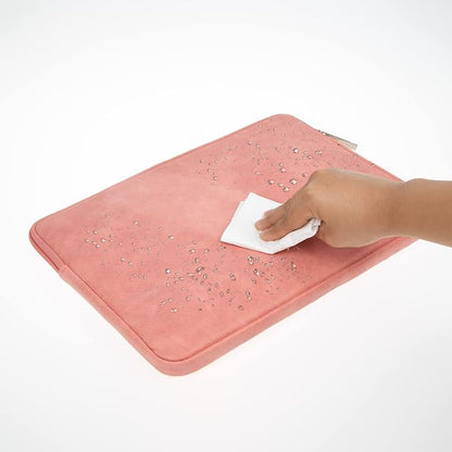 RAINYEAR 13 Inch Laptop Sleeve PU Suede Leather Case Water Resistant Cover - Image 4
