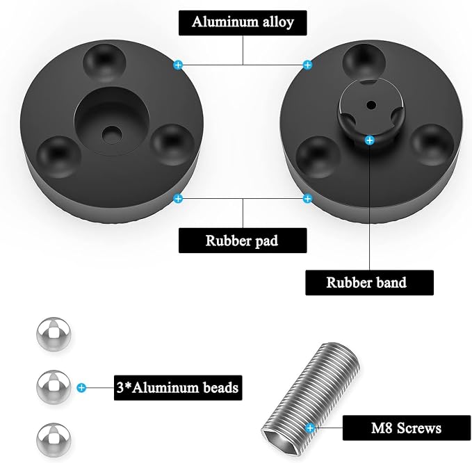 Audiocrast 4X HiFi Speaker Spikes 40×23mm Speaker Stand Feet Pads HiFi Shock - Image 3