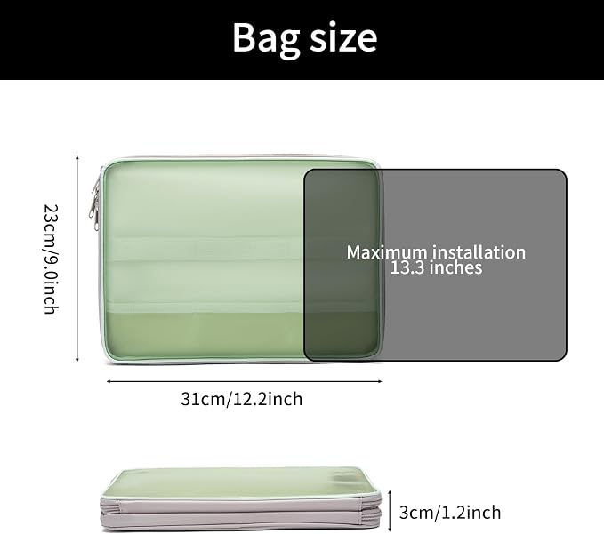 CONMOTO Laptop Case Sleeve, 13 inch 15inch Computer Carrying Bag Laptop Sleeve - Image 5