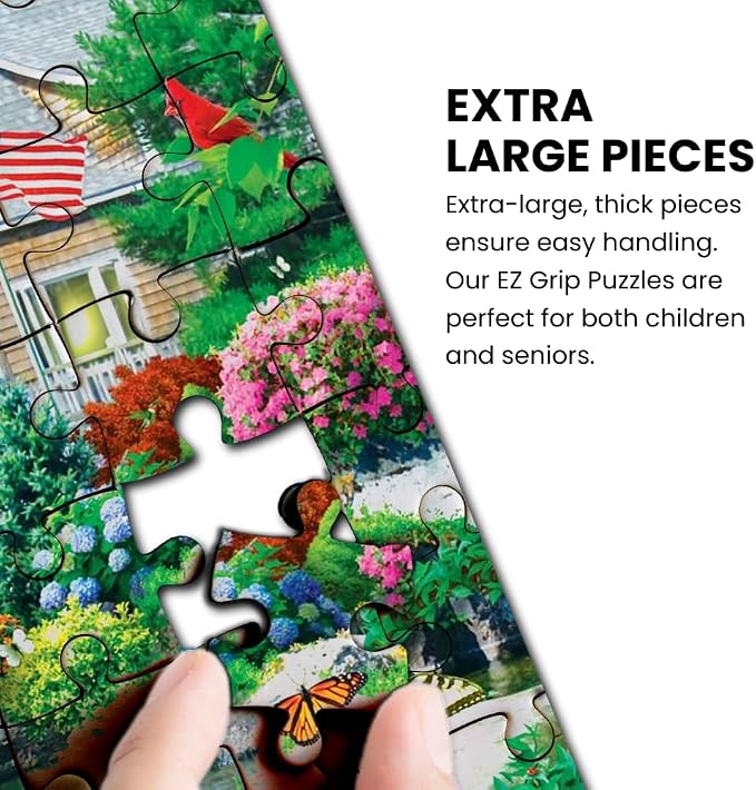 MasterPieces - 300 Piece Jigsaw Puzzle, Large EZ Grip Shapes, Bridge of Hope - Image 5