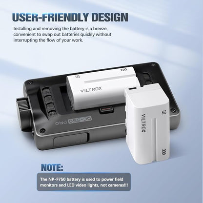 VILTROX NP-F750 Battery 2 Packs, Replacement - Image 7