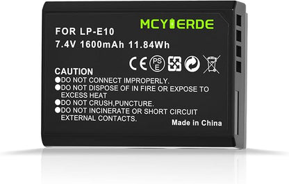LP-E10 Replacement Battery Compatible by MCYIERDE