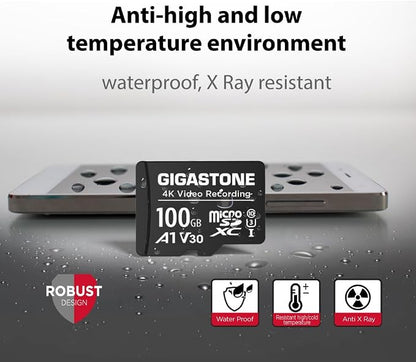 GIGASTONE 100GB Micro SD Card, A1 V30 4K Video Recording, Compatible - Image 5