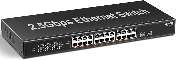 26 Port 2.5G Umanaged Ethernet Switch, 24 x 2.5Gb Base-T Ports, 2 x 10G SFP+ - Image 2