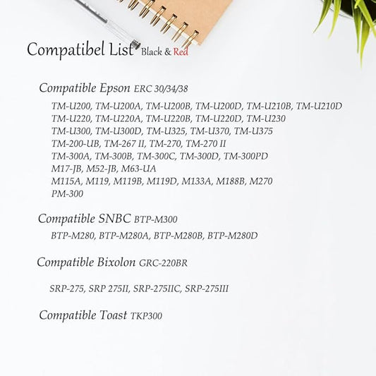 Bigger Replacement for ERC-30/34/38 B/R Ribbons, 24 Pack - Image 2