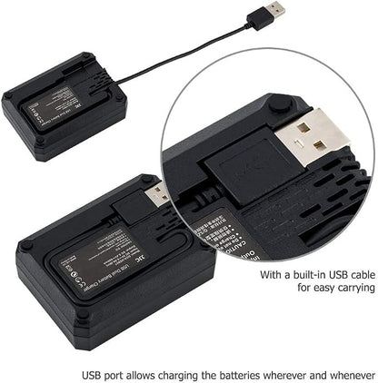 JJC DMW-BLF19 & DMW-BLK22 Battery Charger USB Dual Slot - Image 4