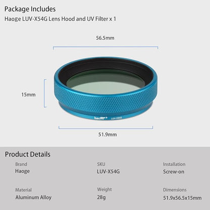 Haoge LUV-X54G Metal Lens Hood - Image 8