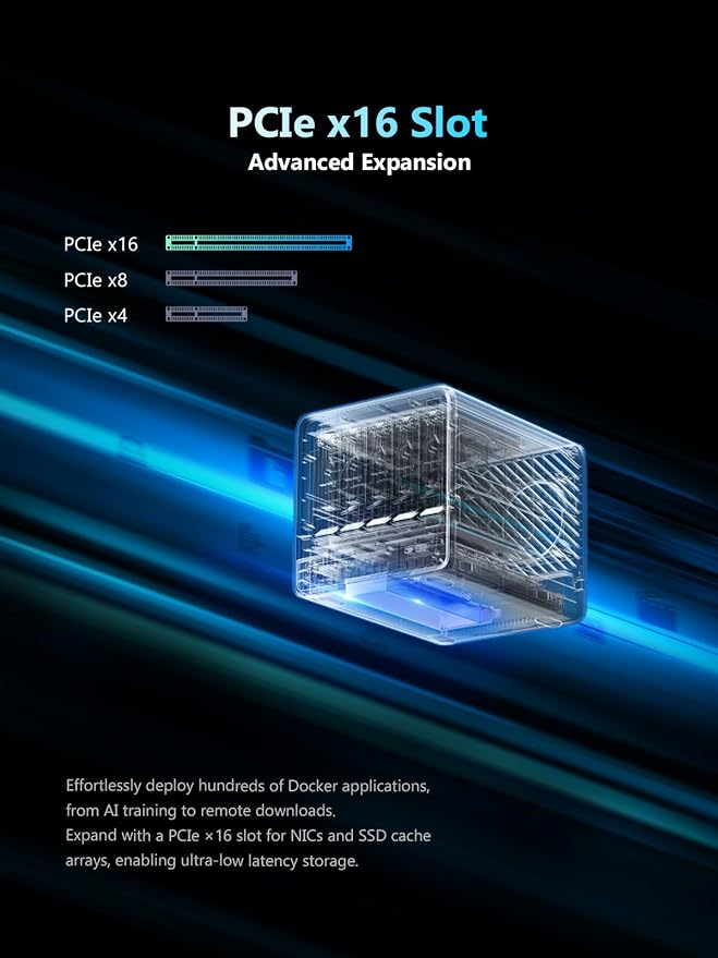 MINISFORUM N5 Pro 5-Bay Desktop AI NAS, AMD Ryzen AI 9 HX PRO 370 CPU, 96GB - Image 7