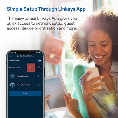 Linksys Velop Mesh Home WiFi System, 000 Sq. ft Coverage, 40+ Devices, Speeds - Image 5