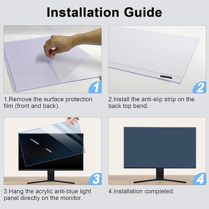 31.5-32 Inch Blue Light Filter for Computer Monitor, TV Computer Screen Blue - Image 7