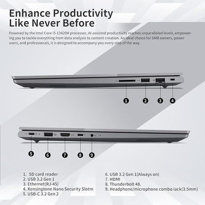 Lenovo ThinkBook 16 Business Laptop, 8-Core Intel i5-13420H, 32GB DDR5 RAM - Image 5