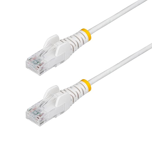 StarTech.com 50ft White Slim CAT6 Ethernet Cable, Snagless RJ45, 28AWG Pure by StarTech
