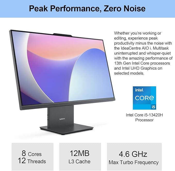 Lenovo 2024 IdeaCentre I Business All-in-One, 16GB DDR5 RAM, 1TB SSD, Wireless - Image 3