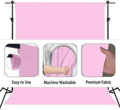 Pink Photography Backdrops for Photoshoot, Photo Booth Video Shooting Photo - Image 6