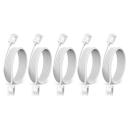 Ultra Thin Cat 6 UTP Ethernet Cable 6.6 Feet 5Pack, Flexible & Slim Rj45 Cat6a by DUTEVOLNS