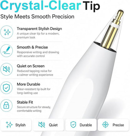 Stylus Pen for Apple iPad 2018–2026, Magnetic Charging iPad Pencil 2nd - Image 2