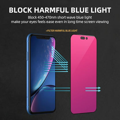 EGKimBa for iPhone 16 Plus Privacy Screen Protector, Gradient Color, Bubble Free - Image 8
