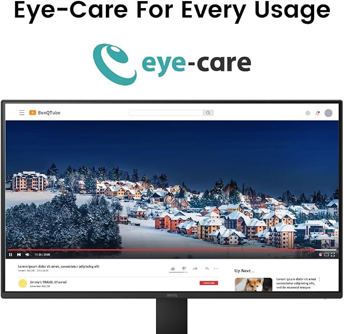 BenQ GW2791 27” 1080p FHD 100Hz IPS Eye-Care Monitor, DisplayPort, Ultra Slim - Image 6