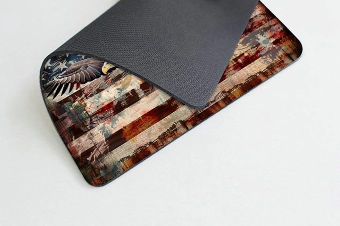 Square Mouse Pad Patriotic Bald Eagle - Image 3