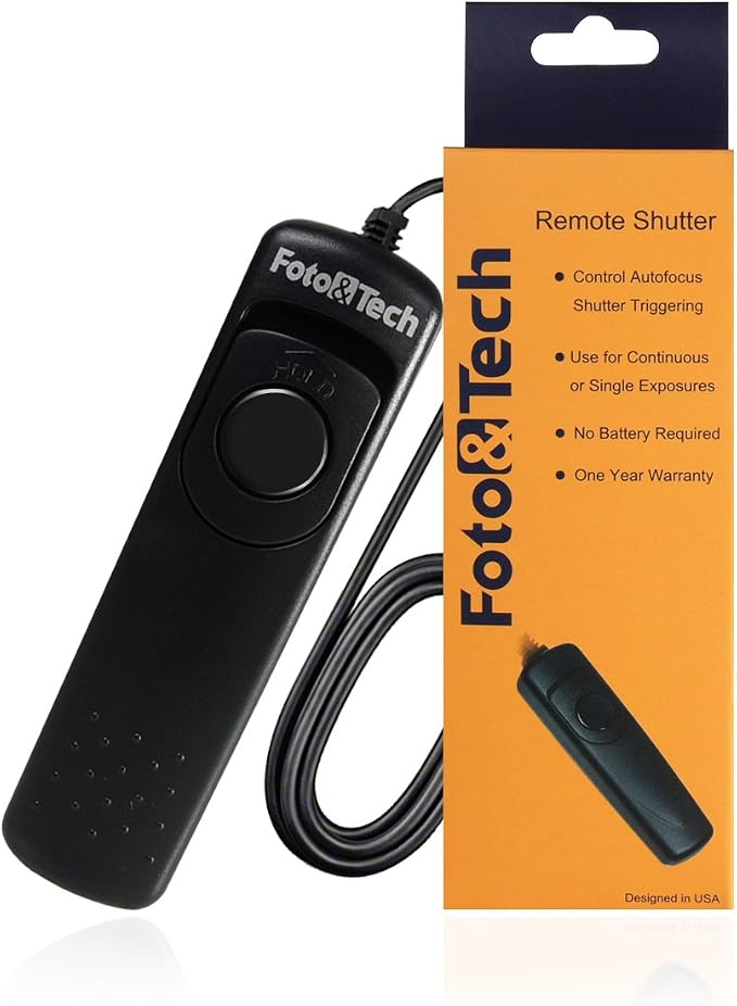 Foto&Tech RS-80N3 Wired Remote Shutter Release Control Compatible by FOTO%26TECH