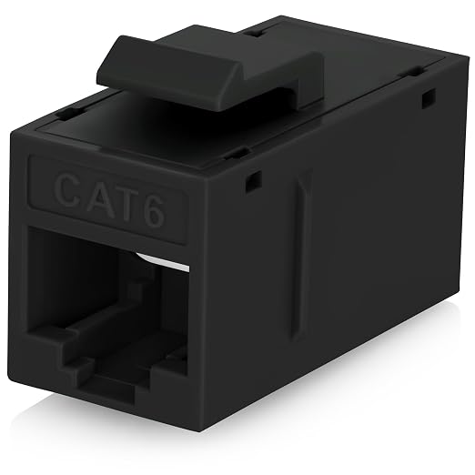 Everest Cat6 RJ45 Keystone Coupler by EverestMediaSolutions