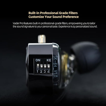 KZ Vader Pro in-Ear Monitors Gaming Earbuds, Triple Dynamic Driver IEM - Image 5