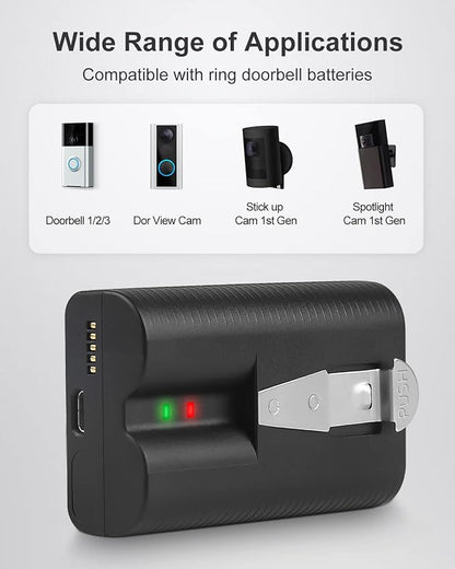 4Pack Replacement for Ring Battery Compatible - Image 5