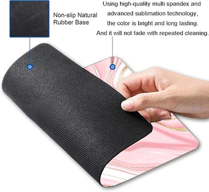 Hokafenle Mouse Pad Marble, Square Cute Mouse Mat Waterproof Mousepad Non-Slip - Image 2