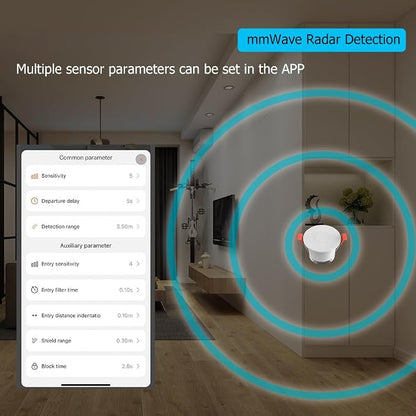 Presence Sensor, WenzhiIoT Smart Motion Sensor Zigbee 5.8 GHz Radar MmWave - Image 6