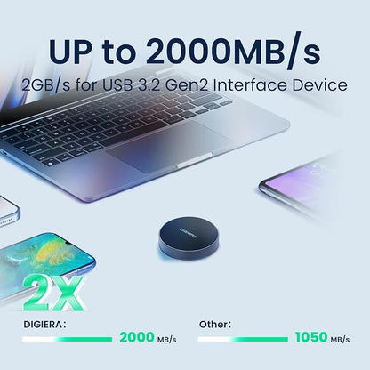 DIGIERA 2TB Magnetic Portable SSD, External Solid State Drives - Image 4