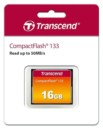 Transcend CF133 CompactFlash Memory Card 16GB, DSLRs Camera Card, MLC NAND Flash - Image 2