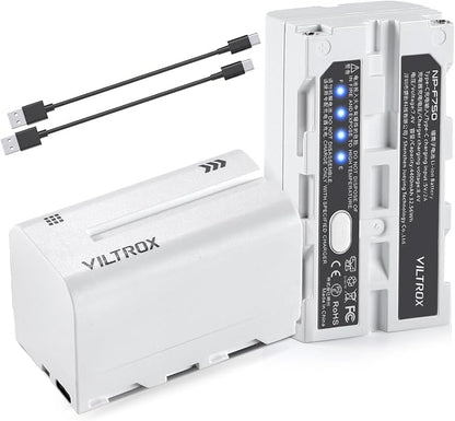 VILTROX NP-F750 Battery 2 Packs, Replacement by ViltroxOfficial