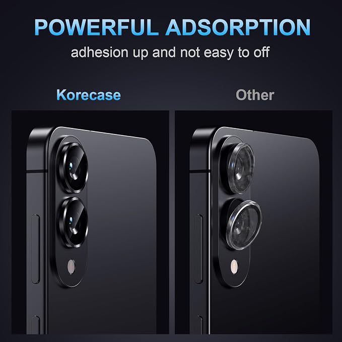Korecase for Galaxy S25 Edge Camera Lens Protector, 9H Tempered Glass Anti - Image 5