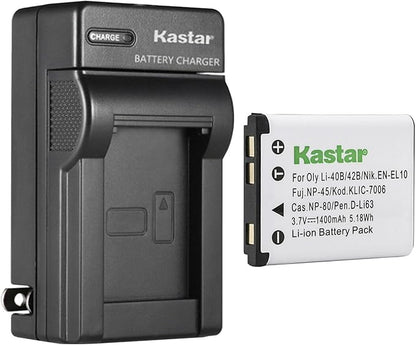 Kastar 1-Pack Li-42B Battery and AC Wall Charger Replacement by Kastar