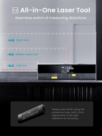 MiLESEEY DP20 Pro Dual Laser Measuring Tool, 390Ft Laser Measurement Tool - Image 5