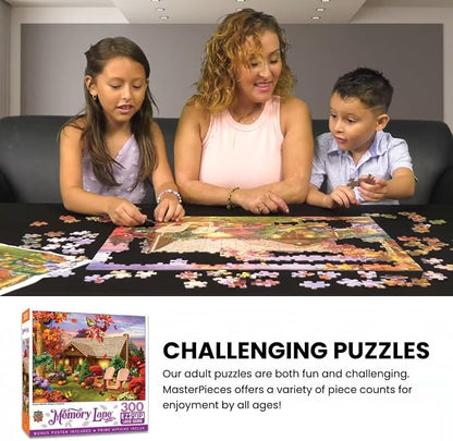 MasterPieces - 300 Piece Jigsaw Puzzle, Large EZ Grip Shapes, Rolling Pastures - Image 4