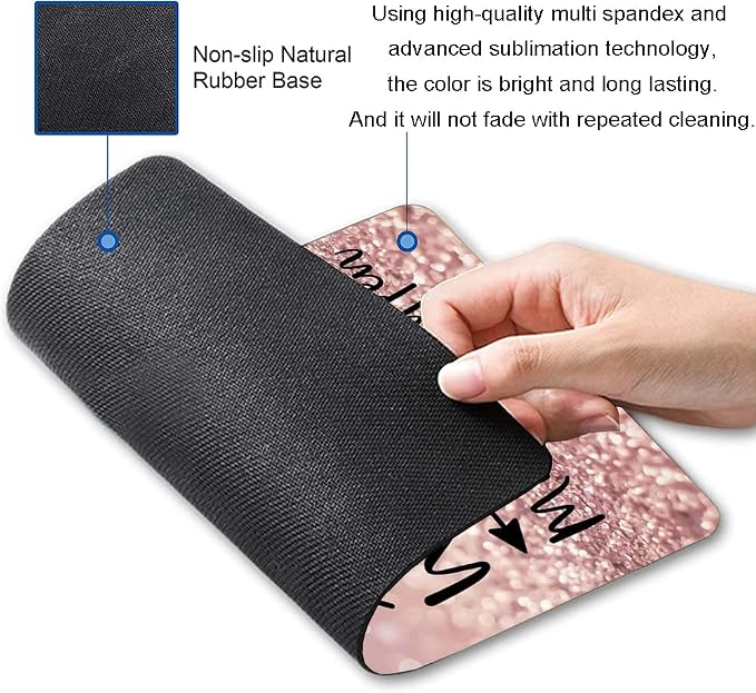 Mouse Pad, Inspirational Quote Premium-Textured Mouse Mat, Non-Slip Rubber Base - Image 2