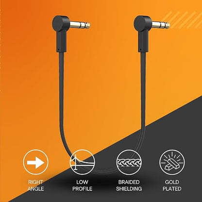 Rock Stock Stereo TRS Cable 1/4 Right Angle - Image 2