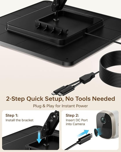 6W Solar Panel for Security Cameras – Solar Battery Charger - Image 7